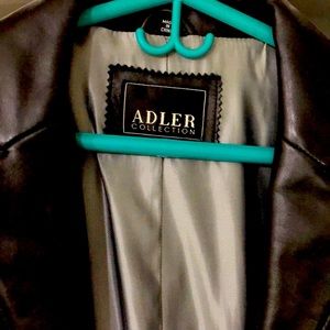 Genuine leather trenchcoat